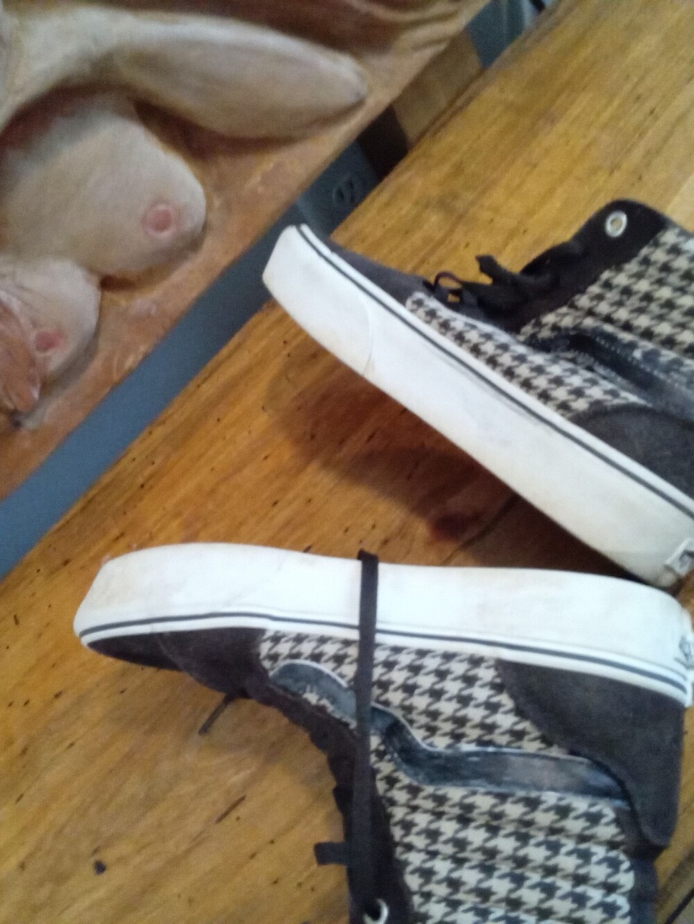 Vans Filmore Hi Platform Sneakers Women Sz 10 Plaid Mix/Brown Suede/Houndstooth - Picture 7 of 13